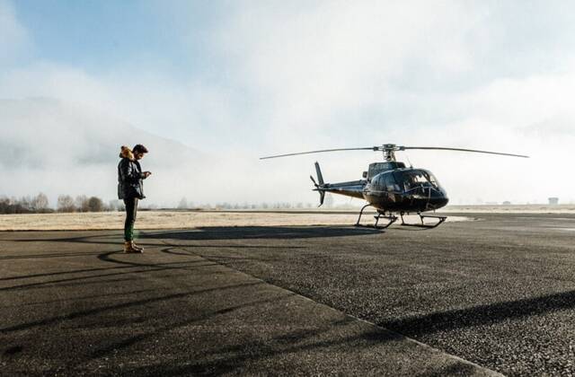 mama thresl und SennAir Helicopter