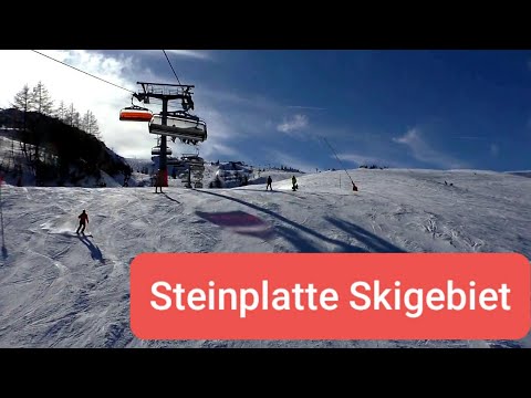 Steinplatte Skigebiet - Überblick von der 8er Sesselbahn Steinplatte
