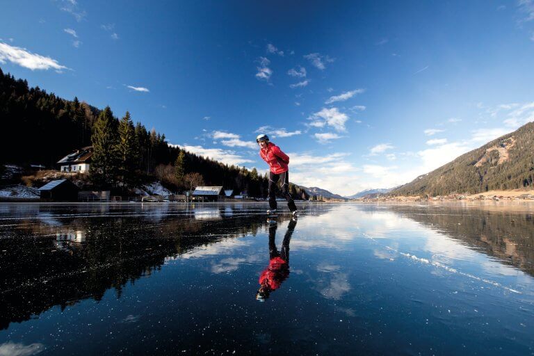 Eislaufen am Weissensee