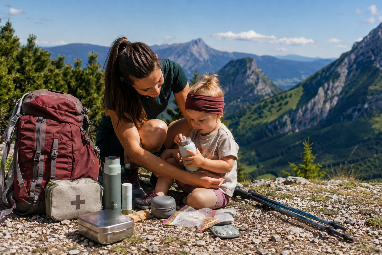 Wandern mit Kleinkindern: Was du unbedingt mitnehmen solltest
