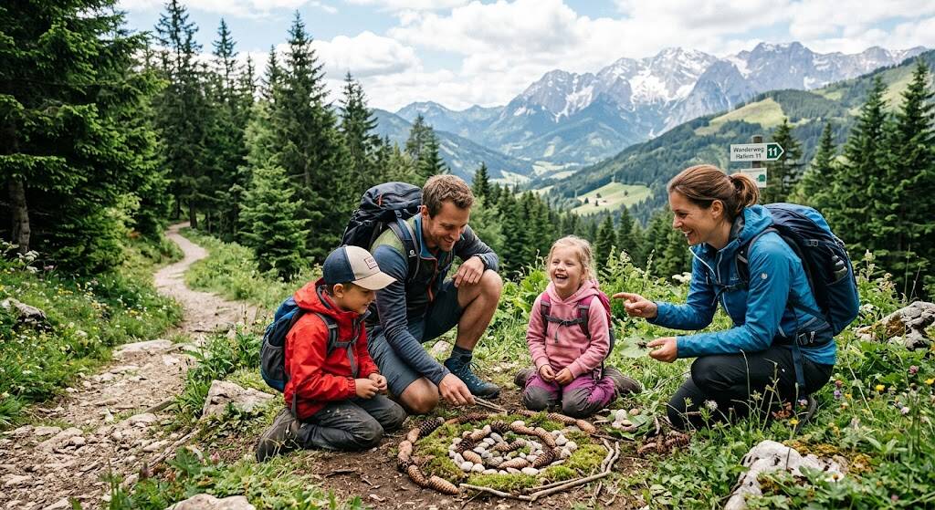 Naturspiele beim Wandern: 15 Ideen fuer die ganze Familie