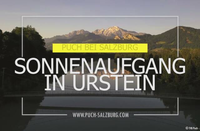 Vorschaubild: Drohnenflug über Urstein bei Sonnenaufgang