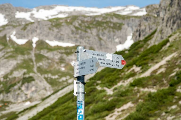 Abzweigung zur Totalp Hütte