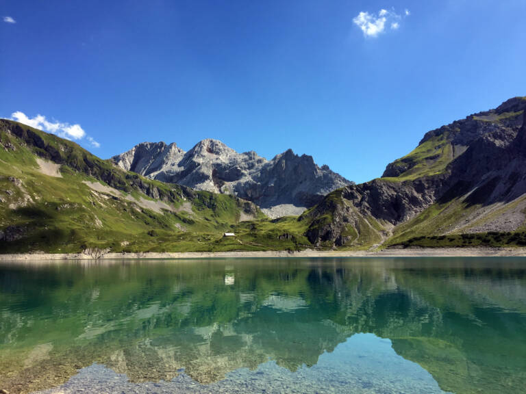 Herrliches Panorama am Lünersee
