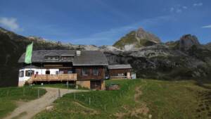 Biberacher Hütte, 1846 m Seehöhe, Lechquellengebirge
