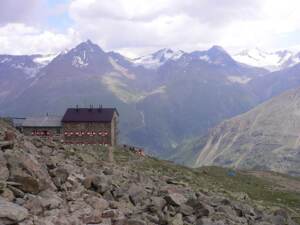 Breslauer Hütte, 2844 m Seehöhe, Ötztaler Alpen