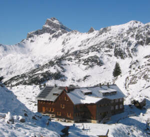 Freiburger Hütte, 1931 m Seehöhe, Lechquellengebirge
