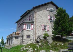 Neue Bielefelder Hütte, 2150 m Seehöhe, Stubaier Alpen