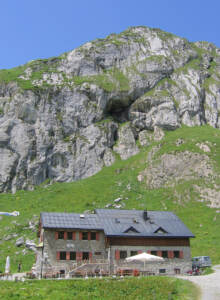 Ravensburger Hütte, 1948 m Seehöhe, Lechquellengebirge