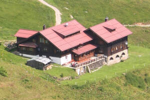 Schwarzwasserhütte, 1620 m Seehöhe, Nordwestliche Walsertaler Berge
