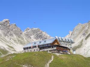Ulmer Hütte, 2285 m Seehöhe, Lechtaler Alpen