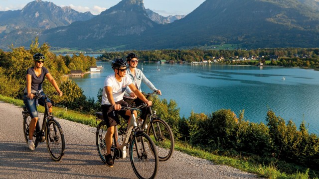 Radfahren am Wolfgangsee